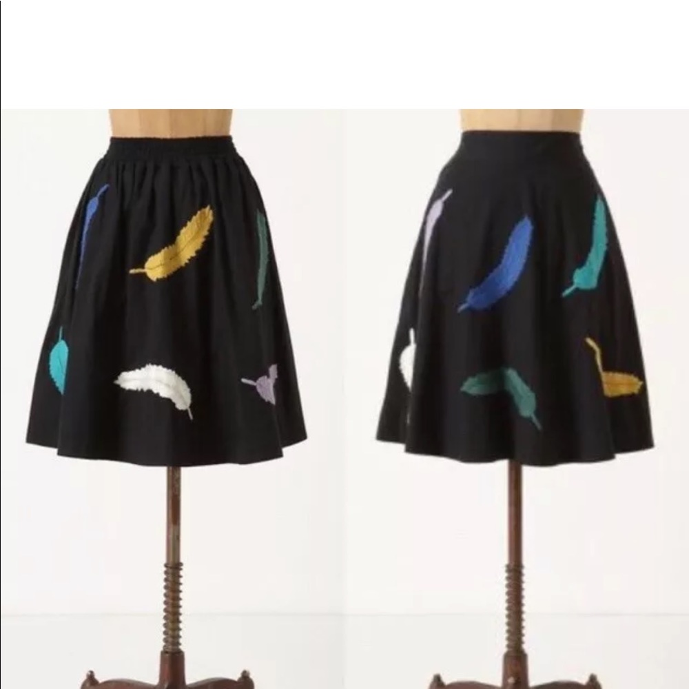 Anthropology Girl from Savoy Feather Skirt